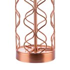 Base Para Abajur Motif Cobre   (d)12cm (a)39cm  1xe27 40w