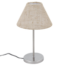 Base para Abajur Prata Metal Espaço Luz