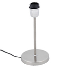 Base para Abajur Prata Metal Espaço Luz