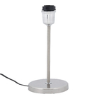 Base para Abajur Prata Metal Espaço Luz