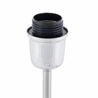 Base para Abajur Prata Metal Espaço Luz