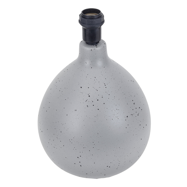 Base para Abajur Redondo Cinza Cerâmica E27 Isla Alfaluz