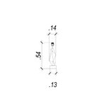 Base Para Abajur Veneto 13cm 53.5cm 1xe27 40w Lumiere Dourado