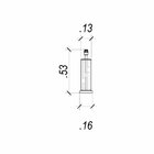 Base Para Abajur Veneto 16cm 53cm 1xe27 40w Lumiere Dourado/t