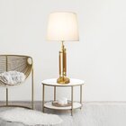 Base Para Abajur Veneto 17x58,5cm 1xe27 40w Lumiere Dourado/m