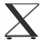 Base para Banco de Aço Preto 38x38x6cm Maxeb