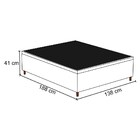 Base Para Cama Box Baú Casal 138x188cm Hit I02 Corano Marrom