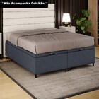 Base Para Cama Box Baú Casal Queen 158x198cm Hit I02 Suede Ci