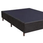Base Para Cama Box Casal 138cm Suede Liso Love Story Hf Marro