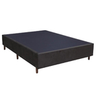 Base Para Cama Box Casal 138cm Suede Liso Love Story Hf Marro