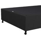 Base Para Cama Box Casal 138x188cm Hit I02 Suede Preto - Mpoz