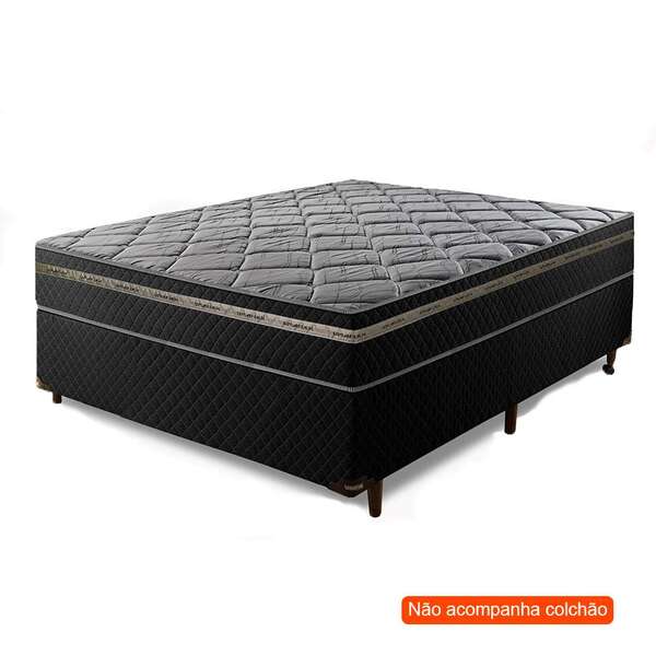 Base Para Cama Box Casal Active (42x138x188) Preta