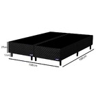 Base Para Cama Box Casal Bipartido 158cm Poliéster Bordado Pe