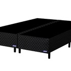 Base Para Cama Box Casal Bipartido 158cm Poliéster Bordado Pe