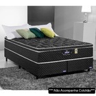 Base Para Cama Box Casal Bipartido 158cm Poliéster Bordado Pe