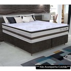 Base Para Cama Box Casal Bipartido 158cm Suede Liso Love Stor