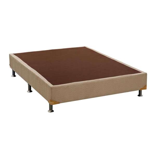 Base Para Cama Box Casal Camurça Ii Creme