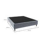 Base Para Cama Box Casal Celine (40x138x188) Cinza