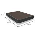 Base Para Cama Box Casal Cori Vi Cinza