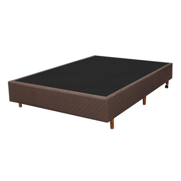 Base Para Cama Box Casal Cristalflex Quadriculado - Marrom