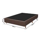 Base Para Cama Box Casal Cristalflex Quadriculado - Marrom