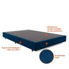 Base Para Cama Box Casal Desmontável Torvi (35x138x188) Suede