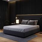 Base Para Cama Box Casal Desmontável Torvi (35x138x188) Suede