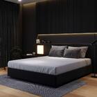 Base Para Cama Box Casal Desmontável Torvi (35x138x188) Suede