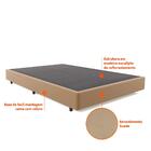 Base Para Cama Box Casal Desmontável Torvi (35x138x188) Suede