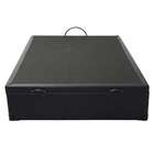 Base Para Cama Box Casal Érica Com Baú Preta