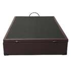 Base Para Cama Box Casal Érica Com Baú Tabaco