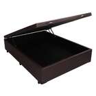 Base Para Cama Box Casal Érica Com Baú Tabaco