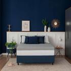 Base Para Cama Box Casal Guldi Com Guarda Objetos Azul