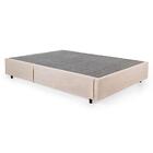 Base Para Cama Box Casal Guldi Com Guarda Objetos Bege