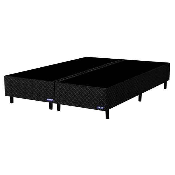 Base Para Cama Box Casal King Size Bipartido 193cm Poliéster