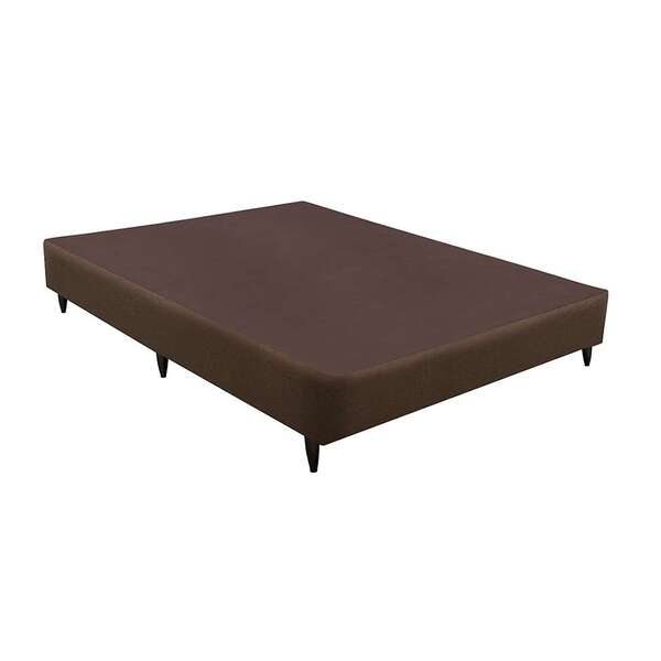 Base Para Cama Box Casal Linen (23x138x188) Marrom