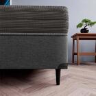 Base Para Cama Box Casal Linen (30x138x188) Cinza