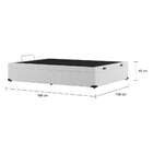 Base Para Cama Box Casal Madalynn Com Baú (47x138x188) Branca