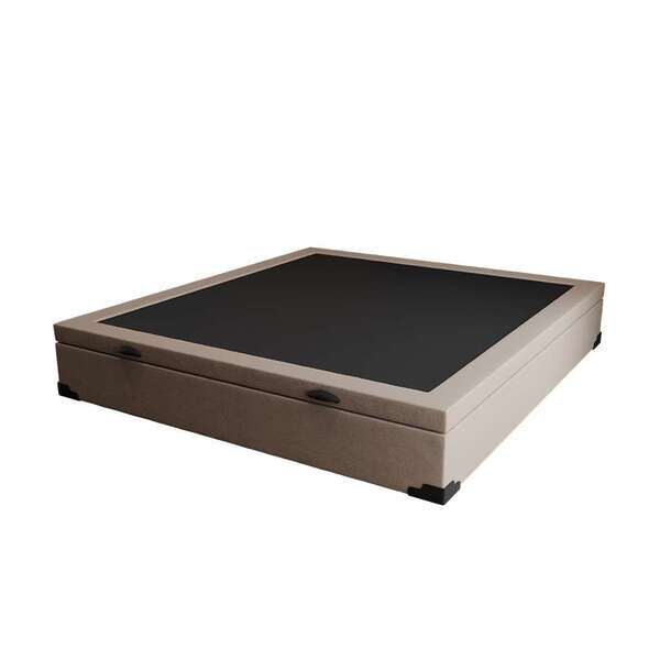 Base Para Cama Box Casal Martin Premium Com Baú Linho (47x138