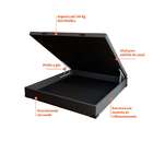 Base Para Cama Box Casal Martin Premium Com Baú Suede (47x138