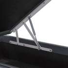 Base Para Cama Box Casal Pérola Com Baú Cinza