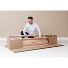 Base Para Cama Box King Guldi (38x193x203) Natural E Cinza