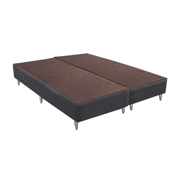 Base Para Cama Box King Linen (23x186x198) Cinza