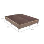 Base Para Cama Box King Linen (23x193x203) Bege