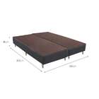 Base Para Cama Box King Linen (30x193x203) Cinza