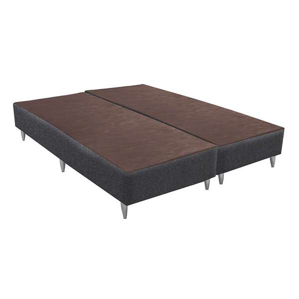 Base Para Cama Box King Linen (30x193x203) Cinza