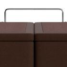 Base Para Cama Box Queen Americana Com Baú Marrom