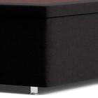 Base Para Cama Box Queen Americana Com Baú Preta