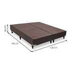 Base Para Cama Box Queen Cori Ii Marrom