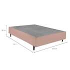 Base Para Cama Box Queen Guldi (38x158x198) Natural E Cinza